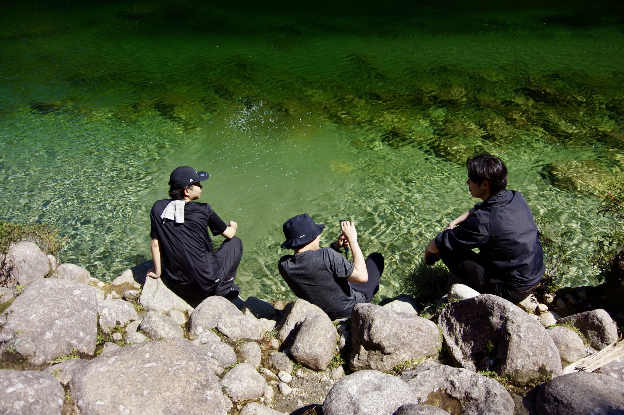 屋久島の澄んだ川